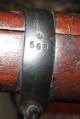 1907 CARL GUSTAFS STADTS SWEDISH MAUSER M91/38 SHORT RIFLE - 15 of 19