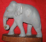 vintage wooden elephant