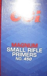 BOX OF 1000 CCI #450 MAGNUM SMALL RIFLE PRIMERS - 2 of 2