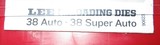 LEE 3 DIE CARBIDE 38 SUPER - 38 AUTO DIE SET - 2 of 2