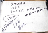 APPROXIMATELY 400 (BY WEIGHT) SIERRA .338 300 GRAIN HPBT MATCHKING BULLETS - 2 of 4