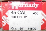 100 MIXED HORNADY & MIDWAY 300 GRAIN .458 JACKETED HOLLOW POINTS - 1 of 6