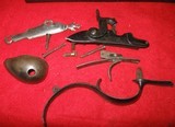 ANTIQUE JOHAN ANDREAS KUCHENREUTER 54 CALIBER PERCUSSION PISTOL PARTS SET - 9 of 19