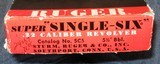 RUGER SINGLE-SIX FLATGATE 1955 - 18 of 19
