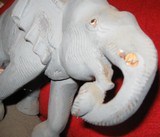 6 VINTAGE HAND CARVED WOODEN ELEPHANTS - 4 of 12