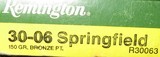 20 ROUNDS REMINGTON 30-06 150 GR BRONZE POINT (DISCONTINUED)