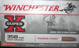 17 ROUNDS 358 WINCHESTER 200 GRAINPOWER POINT