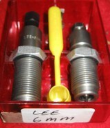 LEE 6MM REMINGTON 2 DIE SET - Image 1 of 3