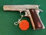 Colt Custom Shop ELCEN 1911 Bright Stainless .38 Super Semi Auto Pistol