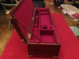 English Mahogany and Brass Gun Case for two guns, very high quality - 7 of 8