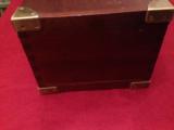 English Mahogany and Brass Gun Case for two guns, very high quality - 6 of 8