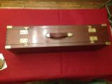 English Mahogany and Brass Gun Case for two guns, very high quality - 3 of 8