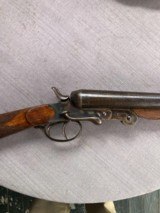 Poachers Folding SXS Belgian 12 ga mint - 1 of 14