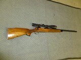 Very Early Remington 700 Varmint Special.
1967, fleur de lis checkering, Aluminum butt.
Desirable 22-250 Rem.
Buy this one to put away! - 6 of 10