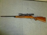 Very Early Remington 700 Varmint Special.
1967, fleur de lis checkering, Aluminum butt.
Desirable 22-250 Rem.
Buy this one to put away! - 1 of 10