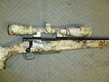 Howa 1500 Varmint heavy barrel in 22-250. Nikko Sterling scope, Camo dipped - 2 of 4