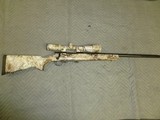 Howa 1500 Varmint heavy barrel in 22-250. Nikko Sterling scope, Camo dipped - 1 of 4
