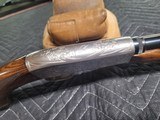 Browning SA-22 FIRST YEAR, GRADE II, Very dramatic embellishment.Drum sight of course, Nice condition. - 5 of 15