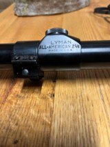 Lyman all American 2 1/2 rifle scope with rings and scope cover - 2 of 4