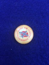 Origjnal "Home for Confederate Women" Antique Pinback Button Daughters of the Confederacy Flag - 1 of 3