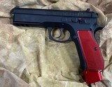 CZ SP-01 9mm with Red Henning Grips - 2 of 7