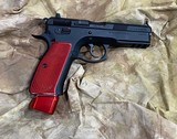CZ SP-01 9mm with Red Henning Grips - 1 of 7