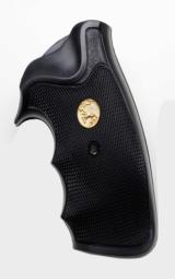 Colt Pachmayr 'Gripper' Style Rubber Grips For Colt Python
With Gold Full Body Horse Medallions
'NEW' - 2 of 3