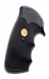 Colt Pachmayr 'Gripper' Style Rubber Grips For Colt Python
With Gold Horse Head Medallions
'NEW' - 1 of 3