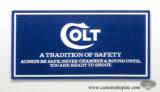 Colt Counter Mat. Blue And White. Serpent Logo. New Old Stock - 1 of 2