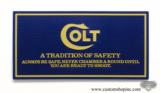 Colt Counter Mat. Blue And Gold. Serpent Logo. New Old Stock - 1 of 2