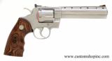 Colt Python 'ELITE' .357 Mag. 6 inchSatin Stainless Finish.Looks New And Unfired. In Blue Hard Case.- 1 of 6