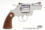 Colt Python .357 Mag.2 1/2 inch Bright Stainless Finish. Perfect Condition In Blue Hard Case. - 2 of 8