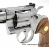 Colt Python 6 Inch Satin Stainless. Perfect Condition. In Case DOM 1983 - 7 of 9
