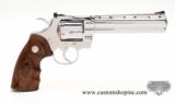 Colt Python 'ELITE' .357 Mag. 6 inch
Bright Stainless Finish.
Like New. In Matching Blue Hard Case. - 3 of 9