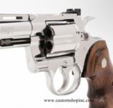 Colt Python 'ELITE' .357 Mag. 6 inch
Bright Stainless Finish.
Like New. In Matching Blue Hard Case. - 7 of 9