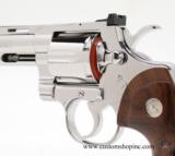 Colt Python 'ELITE' .357 Mag. 6 inch
Bright Stainless Finish.
Like New. In Matching Blue Hard Case. - 8 of 9