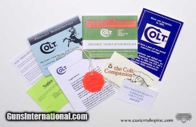 Colt Anaconda Factory Paperwork Packet