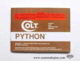 Colt Python Box,OEM Case With 1990 Manual, Paperwork, Plus Added Bonus - 4 of 14