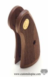 New Colt Python I-Frame Service Grips With Gold Medallions - 3 of 3