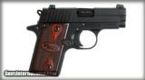 SIG SAUER P238 .380 ACP ROSEWOOD, Black Nitron Finish, S-LITE Night Sights, Rosewood Grips - 1 of 5
