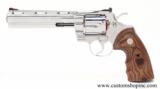Colt Python 'ELITE' .357 Mag. 6 inch
Bright Stainless Finish.
Like New. In Matching Blue Hard Case. - 6 of 8