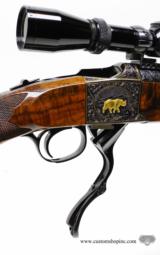 Ruger Number 1. 458 Win Mag. !00% Fully Engraved By C. Hunt Turner. As New - 6 of 12