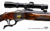 Ruger Number 1. 458 Win Mag. !00% Fully Engraved By C. Hunt Turner. As New - 5 of 12