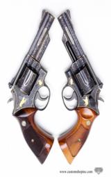 Pair Of Smith & Wesson Model 19-3's .357 Magnums. Consecutively Numbered. Fully Engraved And Matching. VERY RARE!! - 7 of 21