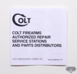 Colt Python 1978 Manual, Repair Stations List, Colt Letter. - 4 of 5