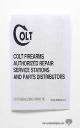 Colt Double Action 1997 Manual, Repair Stations List, Colt Letter. - 5 of 6