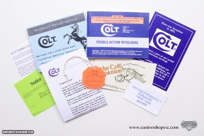 Colt Double Action Revolver Papers Pack. 1997