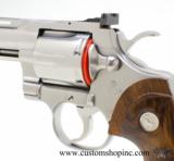Colt Python 'ELITE' .357 Mag. 6 inch
Bright Stainless Finish.
Like New. In Matching Blue Hard Case. - 7 of 7