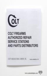 Colt Anaconda Manual, Repair Stations List, Colt Letter. 1993 - 4 of 5