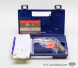 Colt Python .357 Mag.2 1/2 Inch Bright Stainless Finish.Like New In Factory Original Blue Case.1998. GORGEOUS!! - 2 of 9